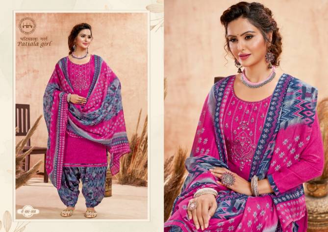 Harshit Patiala Girl Soft Cotton Printed Casual Dily Wear Dress Material Collection